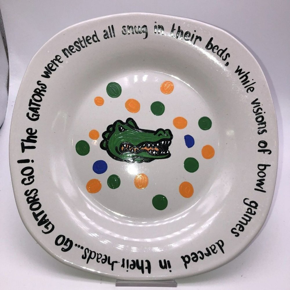 Royal Norfolk Florida Gators Plate Alligator